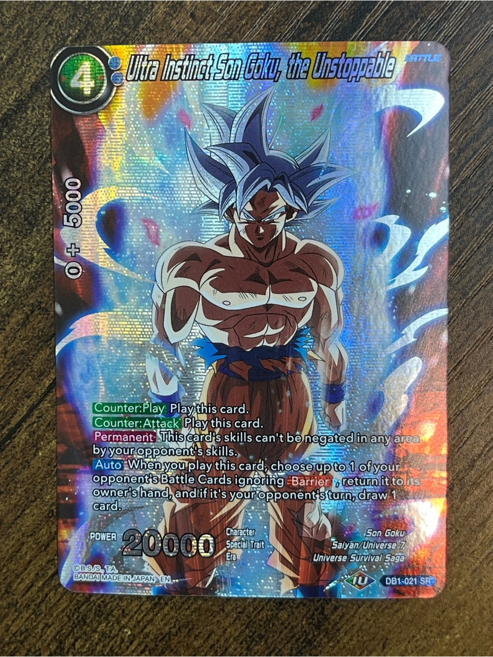 Dragon Ball Super Card Game Ultra Instinct Son Goku, the Unstoppable
